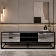 طاولة تلفزيون بتصميم عصري انيق وجودة عالية المقاس: 160 × 40 × 50 سم