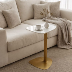 طاولة خدمة بجودة عالية وتصميم عصري انيق باللون الذهبي الفاخر المقاسات 35 × 34 × 57 سم