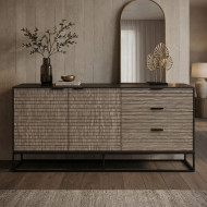 دولاب بوفيه بتصميم عصري انيق وجودة عاليه المقاس: 160 × 40 × 90سم