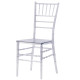 A high-quality, elegant, and modern transparent chair.