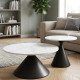 طقم طاولات خدمة قهوة بتصميم عصري انيق بجودة عالية باللون الفاخر 