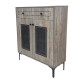 A modern, elegant, high-quality wooden floor storage cabinet.