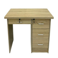 Modern design desk with a security key and storage, 80 cm size, available in several colors.