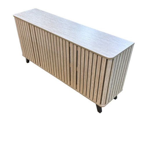 Modern Multi-Purpose Wardrobe with a Stylish and Unique Slatted Design in Multiple Colors - 160 cm