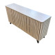 Modern Multi-Purpose Wardrobe with a Stylish and Unique Slatted Design in Multiple Colors - 160 cm