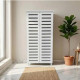 Modern Malaysian-style tall white shoe cabinet (2-door)