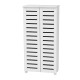 Modern Malaysian-style tall white shoe cabinet (2-door)