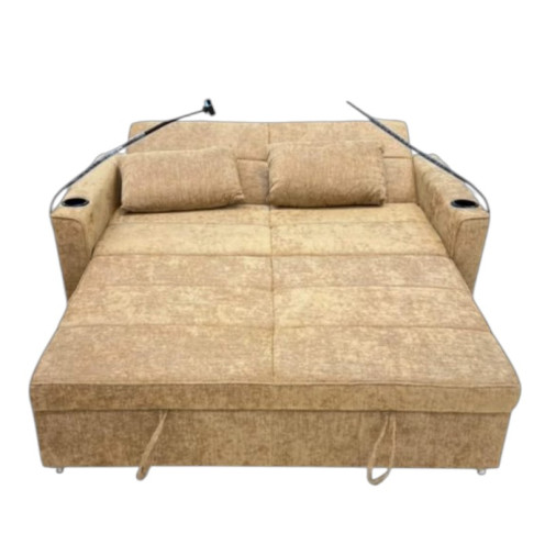 Modern Sofa Bed with a Stylish Design and Perfect Fit, Includes Cup Holders and Comfort Cushions - Available in Multiple Colors