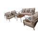 A modern outdoor seating set accommodating 7 people—an ideal choice for upscale patios and outdoor spaces, available in various colors.