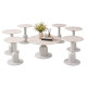 Ceramic Round Coffee and Tea Table Set (1 Large Coffee Table + 6 Side Tables)