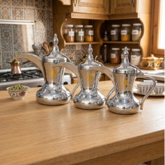 طقم دلال قهوة عربية - السيف 3 حبه 