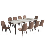 Elegant marble dining table in a distinctive color