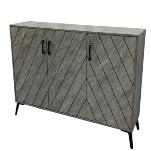 3-door gray shoe cabinet 3-door gray shoe cabinet