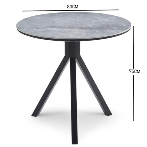 Luxury ceramic cafe table in elegant gray with attractive marble tones Luxury ceramic cafe table in elegant gray with attractive marble tones
