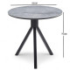 Luxury ceramic cafe table in elegant gray with attractive marble tones Luxury ceramic cafe table in elegant gray with attractive marble tones