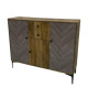Wardrobe, modern wardrobe with patterned doors and a drawer in the middle Wardrobe, modern wardrobe with patterned doors and a drawer in the middle