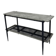 طاولة كونسول , مدخل بتصميم عصري رمادي 120سم 