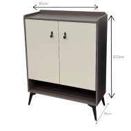 Cabinet, 4-shelf shoe rack