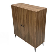 Brown shoe rack, shoe rack