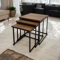 3-piece modular serving table set