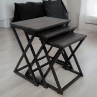 3-piece modular serving table set