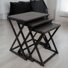 3-piece modular serving table set