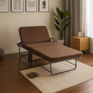 سرير قابل للطي بمرتبة تسفيط ، 190 سم - سرير الضيوف بعدة الوان 