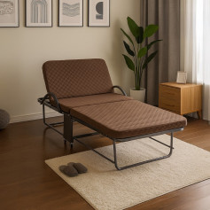 سرير قابل للطي بمرتبة تسفيط ، 190 سم - سرير الضيوف بعدة الوان 