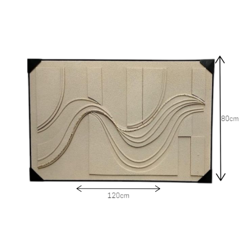3D abstract painting, beige color, 120*80 3D abstract painting, beige color, 120*80