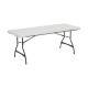 White Fiber Folding Table White Fiber Folding Table