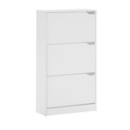 Cabinet, shoe cabinet, white colored vertical shoes