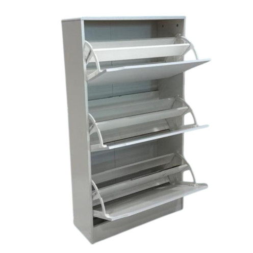 Cabinet, shoe cabinet, white colored vertical shoes