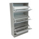Cabinet, shoe cabinet, white colored vertical shoes