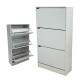 Cabinet, shoe cabinet, white colored vertical shoes