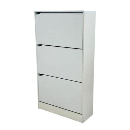 Cabinet, shoe cabinet, white colored vertical shoes