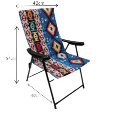 Folding fabric travel chair