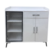 Modern white coffee cupboard