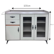 Modern white coffee cupboard 120*40*93