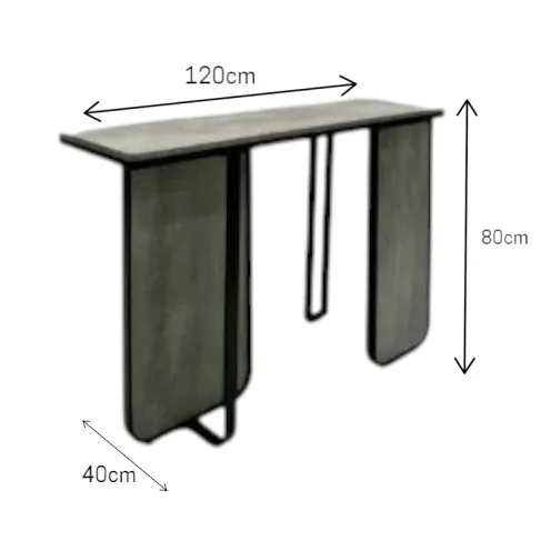 Modern and contemporary wooden iron entrance table Modern and contemporary wooden iron entrance table