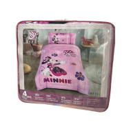4-piece children's bedspread, pink