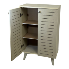 Wooden shoe cabinet 3 shelf 2 doors after colors