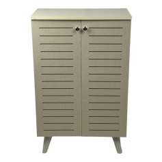 Wooden shoe cabinet 3 shelf 2 doors after colors