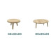 Turkish floor table set, round wood, wood color Turkish floor table set, round wood, wood color